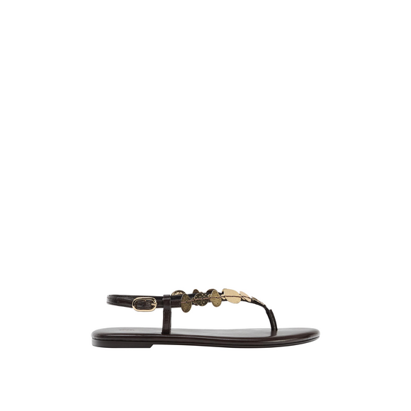 Zara Shoes - Zara METALLIC EMBELLISHED SANDALS in Brown